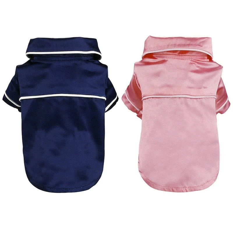 Luxury Soft Silk Pet Dog Pajamas