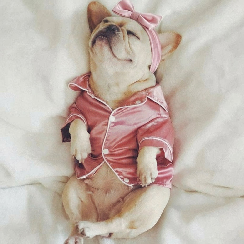 Luxury Soft Silk Pet Dog Pajamas