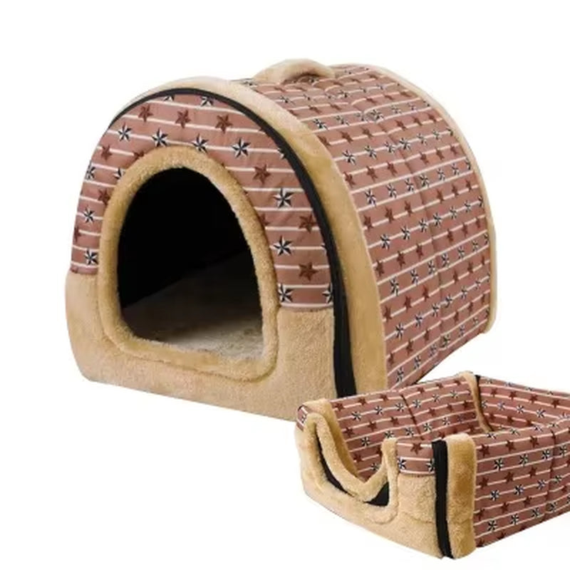 Warm Dog House Cat'S House Lounge for Cats Medium Small Dog Indoor Warm Foldable Washable Puppy Booths Travelling Pet Supplies
