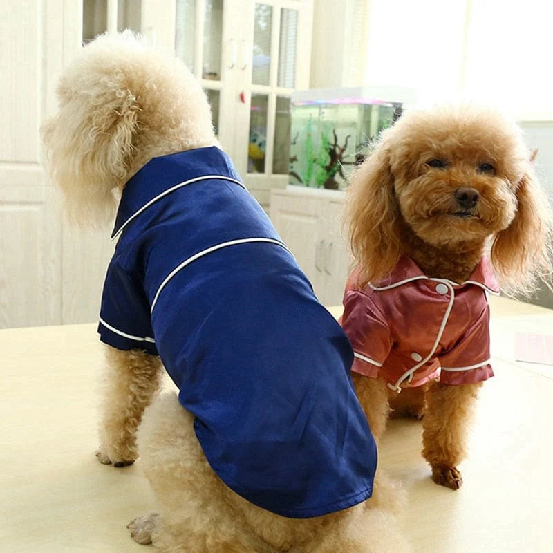 Luxury Soft Silk Pet Dog Pajamas