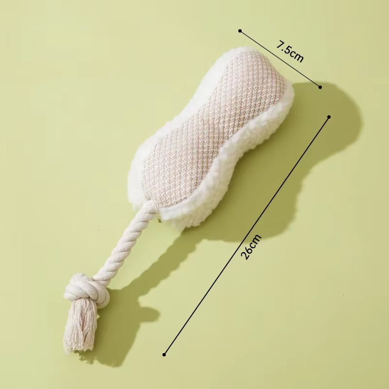 Pet Bite Toy Wear Resistant and Tear Resistant Cotton Rope Peanut Pig Toy Dog Teeth Grinding Cleaning Cartoon Pet Toy
