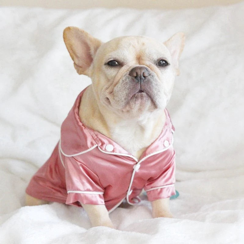 Luxury Soft Silk Pet Dog Pajamas