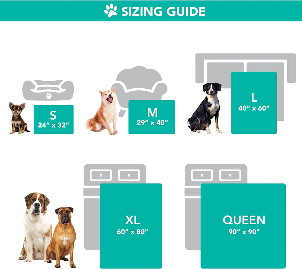 Luxurious Sherpa Dog Blanket - XL Reversible Soft Fleece for Ultimate Comfort & Couch Protection