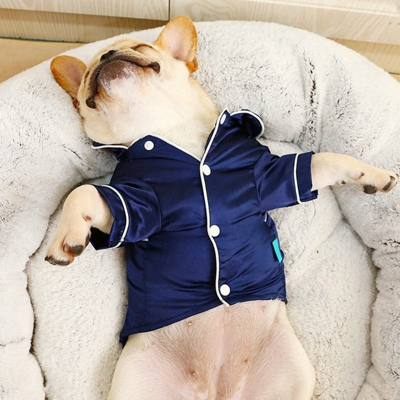 Luxury Soft Silk Pet Dog Pajamas