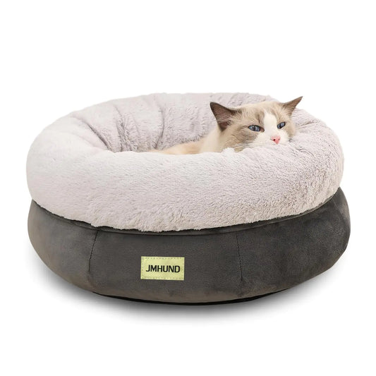 Washable Pet Bed with Non-Skid BottomPet Bed 19 InchesDeep Grey