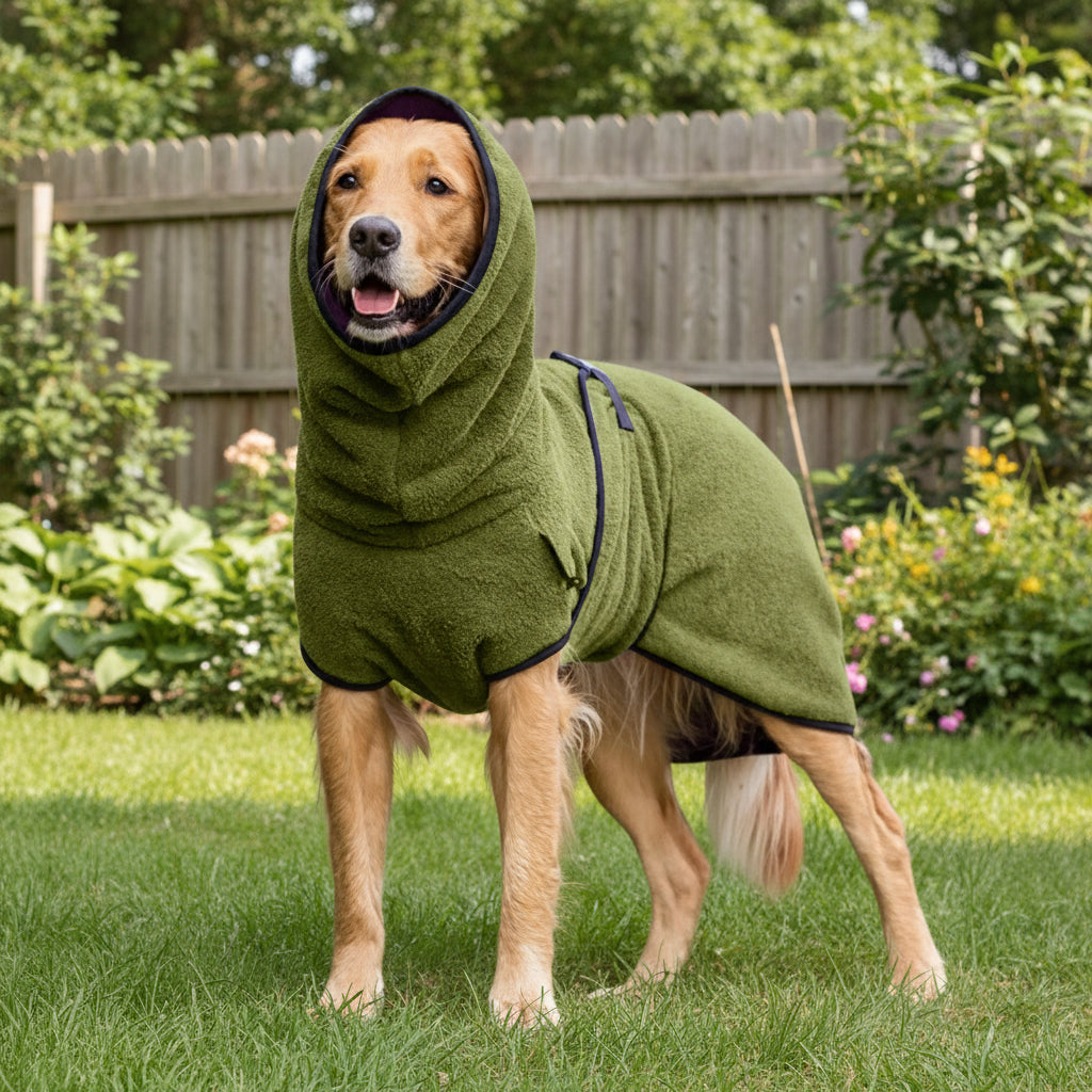 Hooded Pet Thick Jumpsuit for Medium Large Dogs