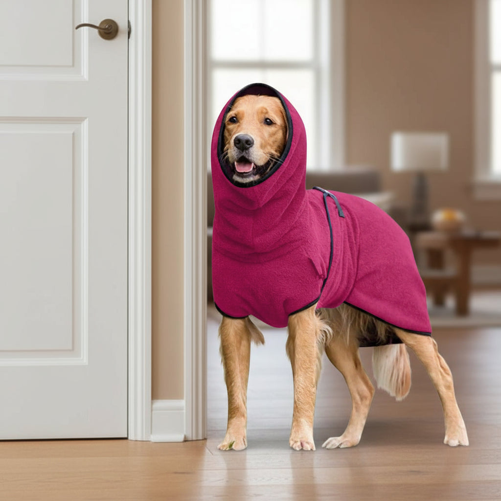 Hooded Pet Thick Jumpsuit for Medium Large Dogs