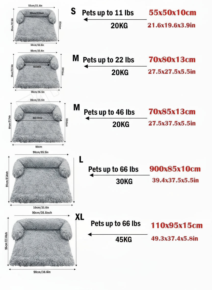 Calming Pet Bed and Sofa Protector 