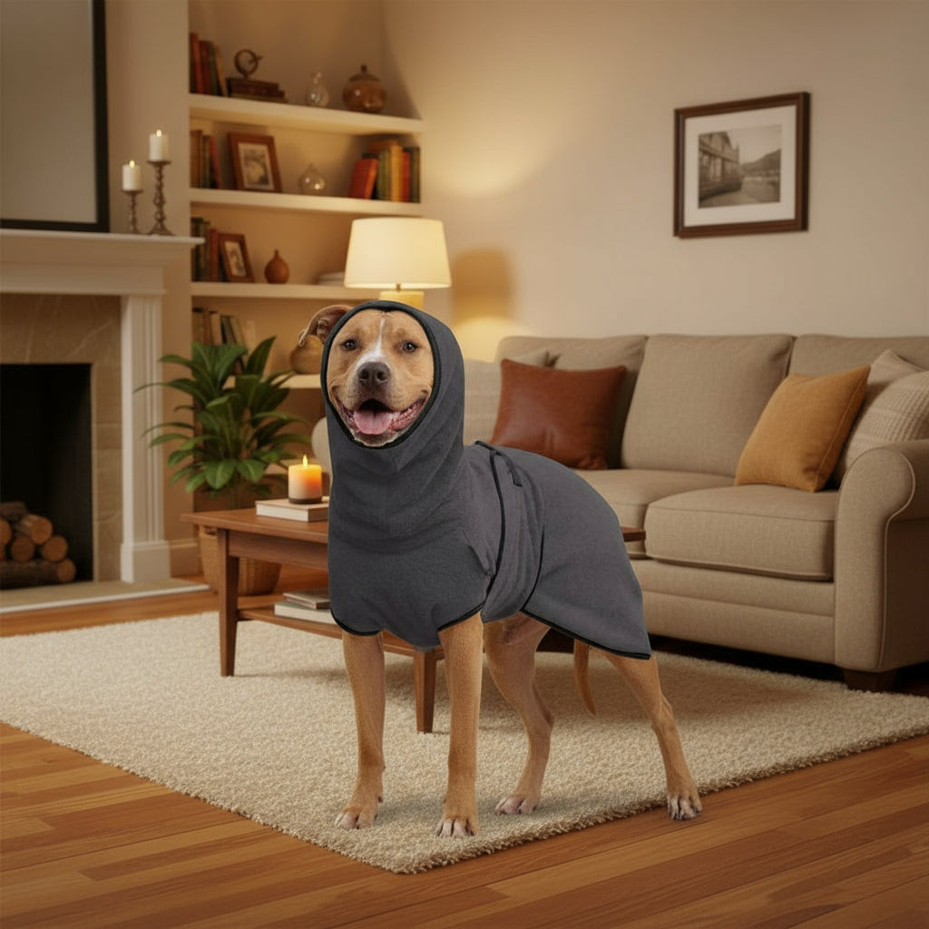 Hooded Pet Thick Jumpsuit for Medium Large Dogs