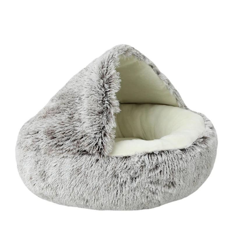 Calm and Warming  Round  Pet Bed with Cover