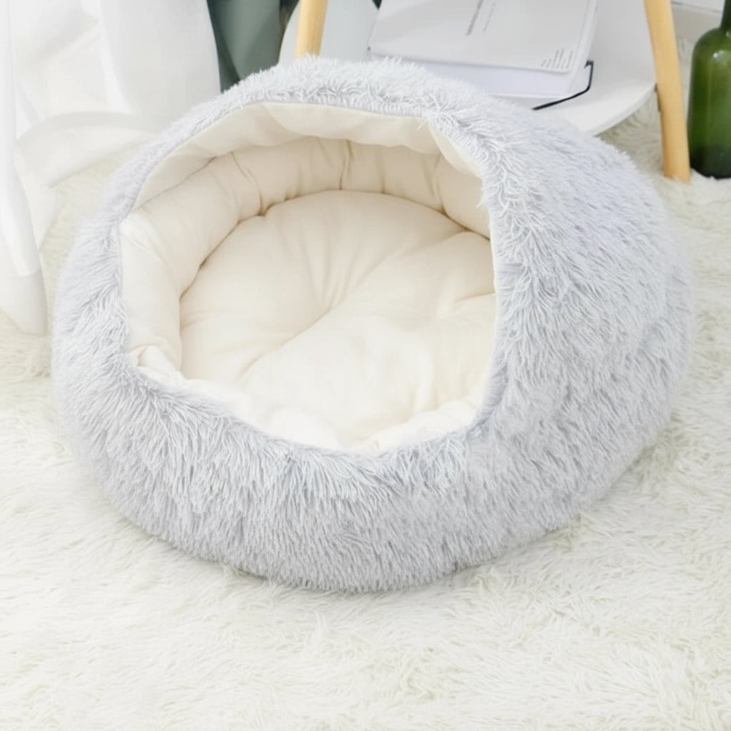 Calm and Warming  Round  Pet Bed with Cover