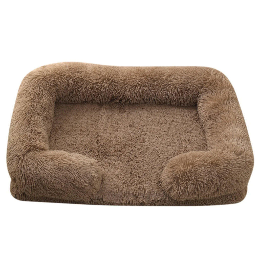 Soothing  Pet Couch Bed with Removable Mat