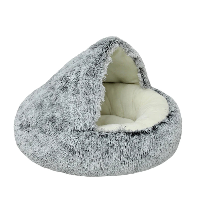 Calm and Warming  Round  Pet Bed with Cover