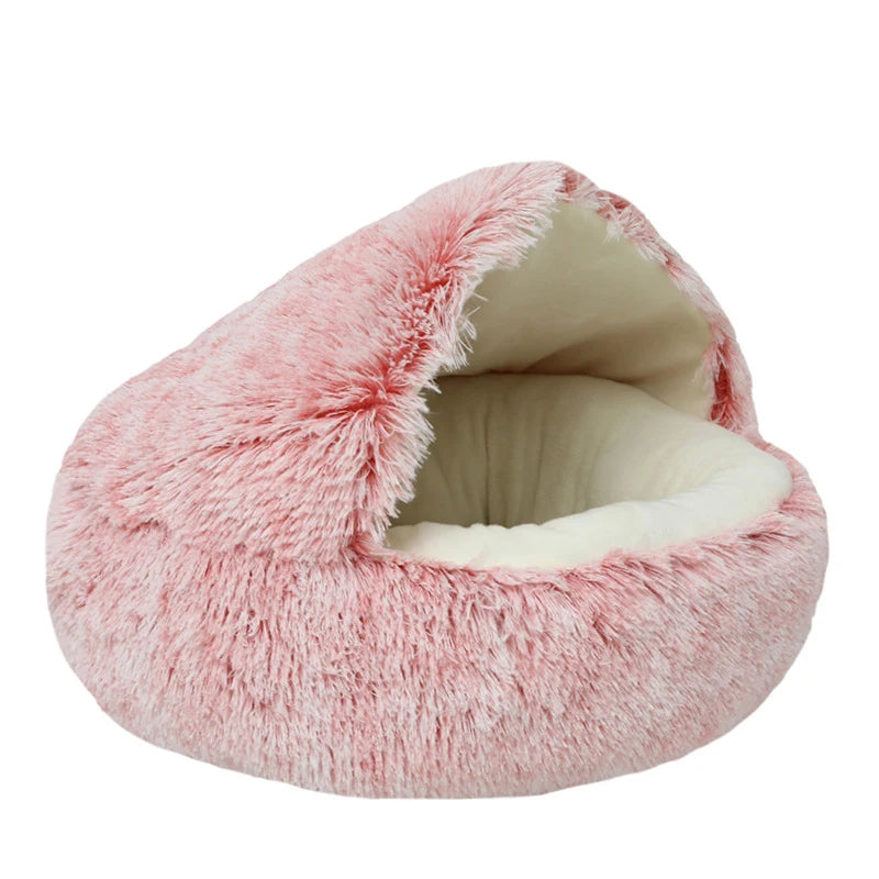 Calm and Warming  Round  Pet Bed with Cover