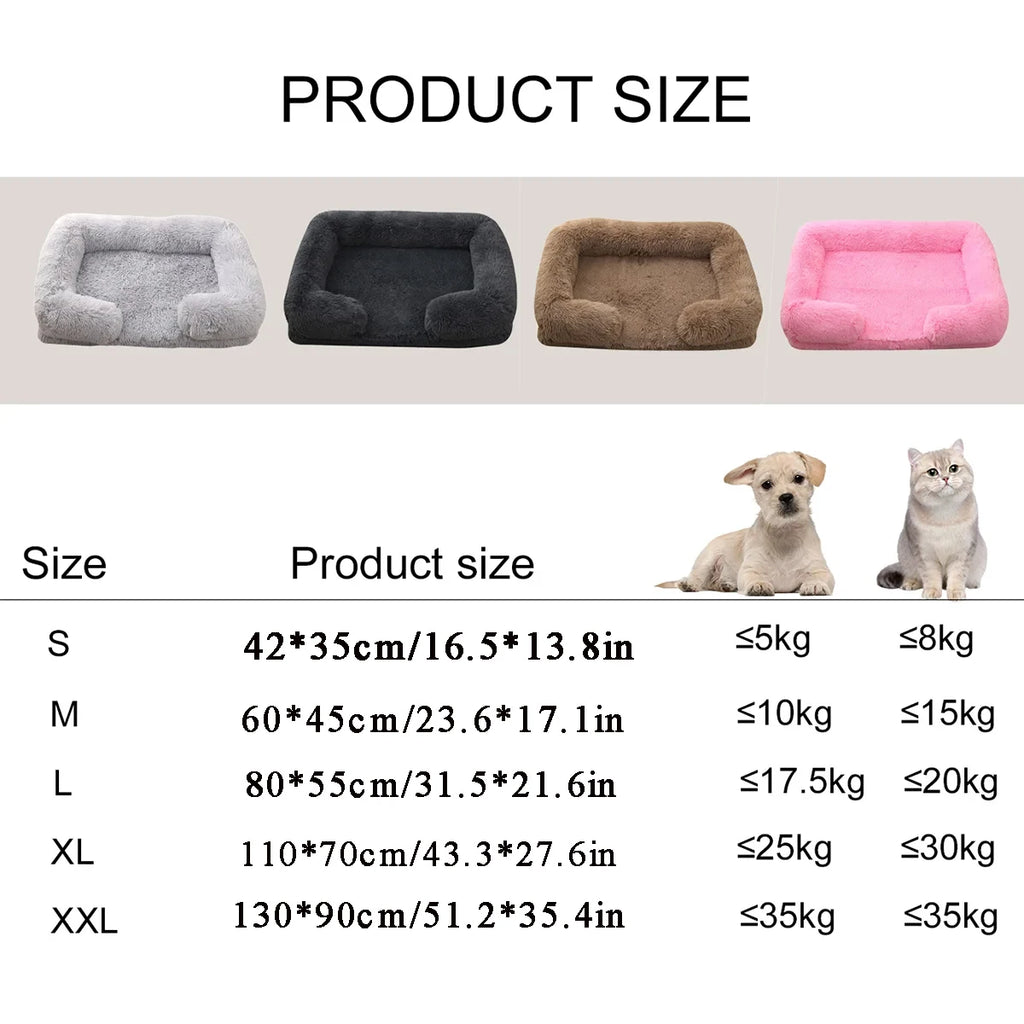 Square Plush Pet Bed