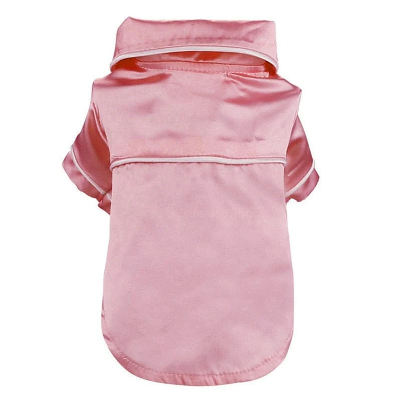 Luxury Soft Silk Pet Dog Pajamas