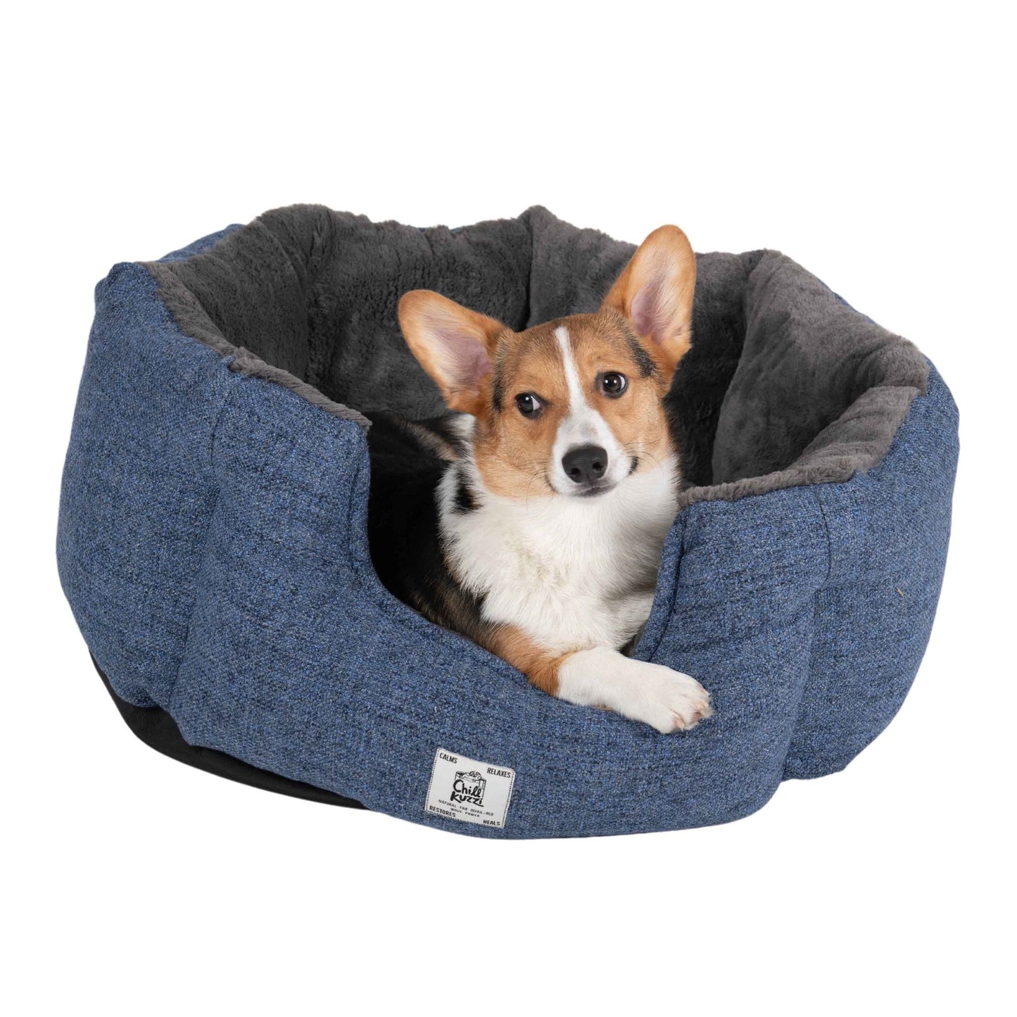 FurHeartJoy ChillKuzzi FIR Therapeutic Round Bed  Infrared Healing & Deep Nesting - Image 1