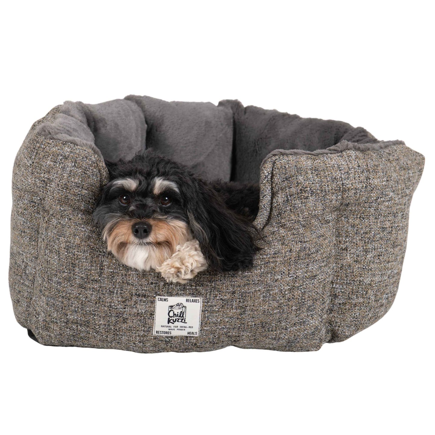 FurHeartJoy ChillKuzzi FIR Therapeutic Round Bed  Infrared Healing & Deep Nesting - Image 3
