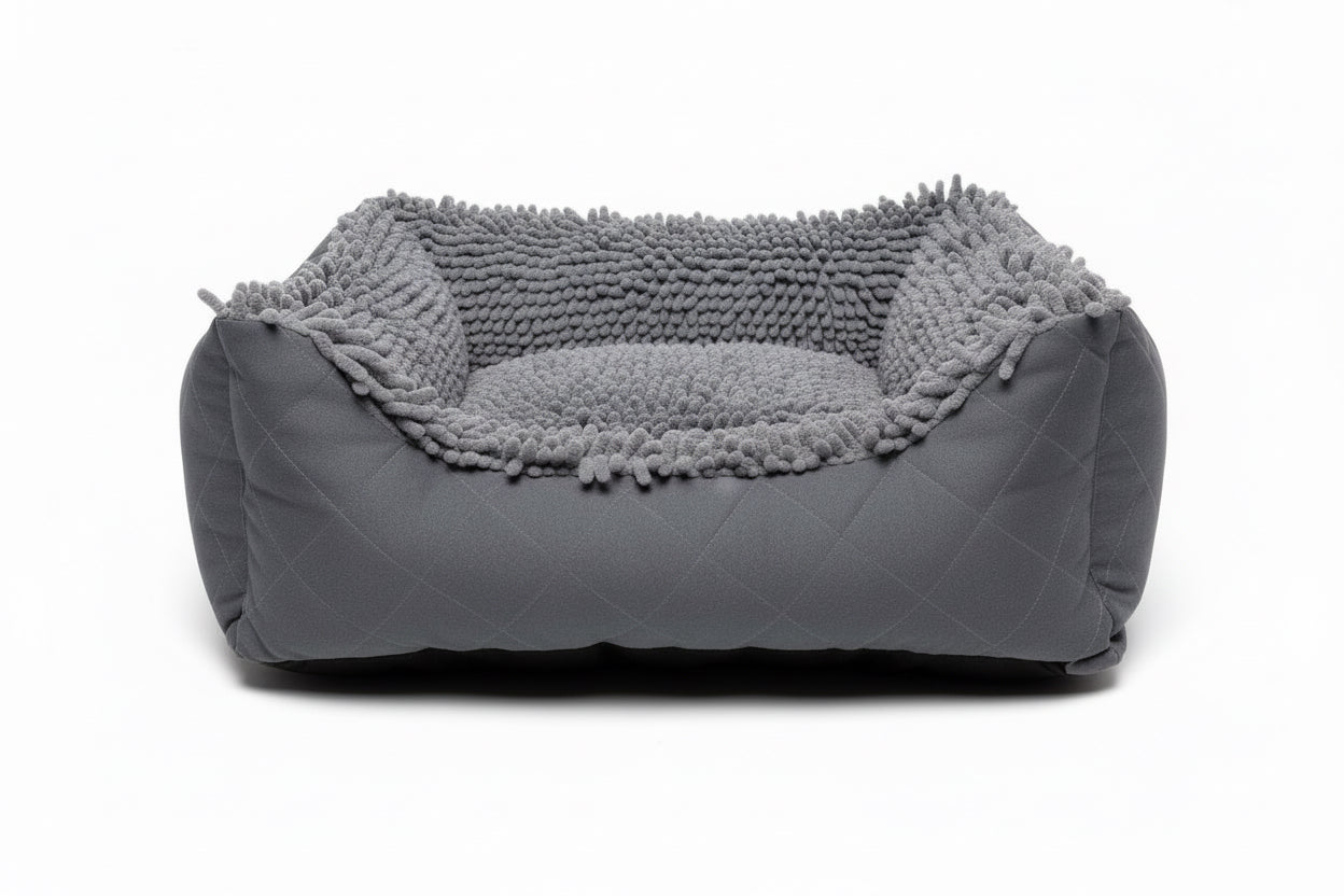 FurHeartJoy Dirty Dog Microfiber Lounger Bed  Anti-Microbial Nesting Sanctuary - Image 3