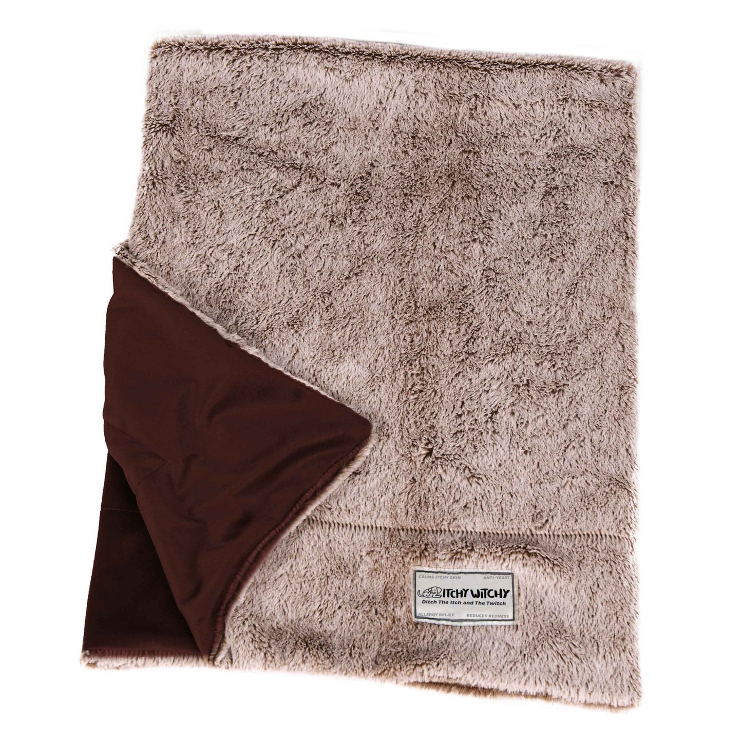 FurHeartJoy Itchy Essential Oils Blanket  Medium Chocolate Truffle  Soothing FIR & Aromatherapy Relief - Image 1