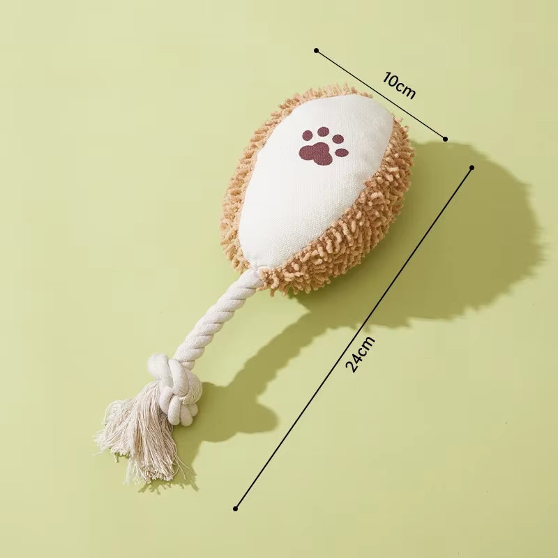 Pet Bite Toy Wear Resistant and Tear Resistant Cotton Rope Peanut Pig Toy Dog Teeth Grinding Cleaning Cartoon Pet Toy