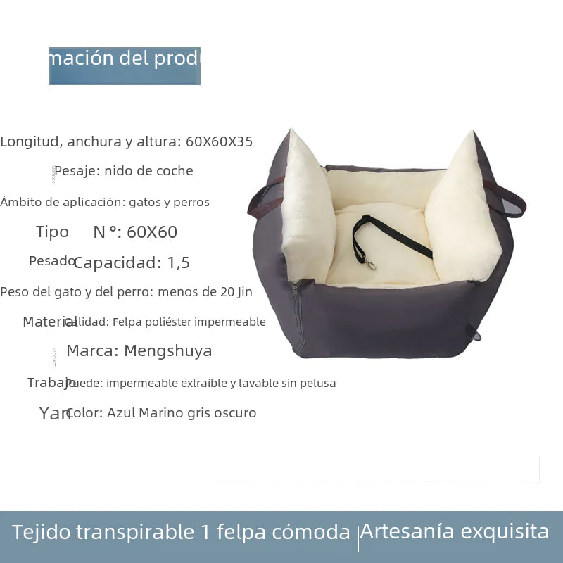 New Double-Sided Waterproof Pet Car Seat Bed